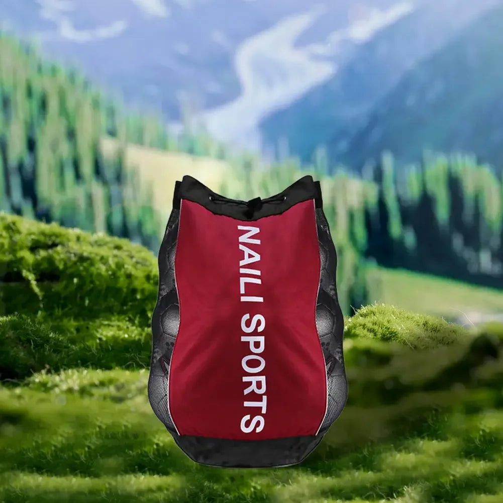 Football Bag with Shoulder Strap Comfortable Padded Shoulder Strap Sports Bag Heavy Duty Soccer Ball for Sports for Basketball