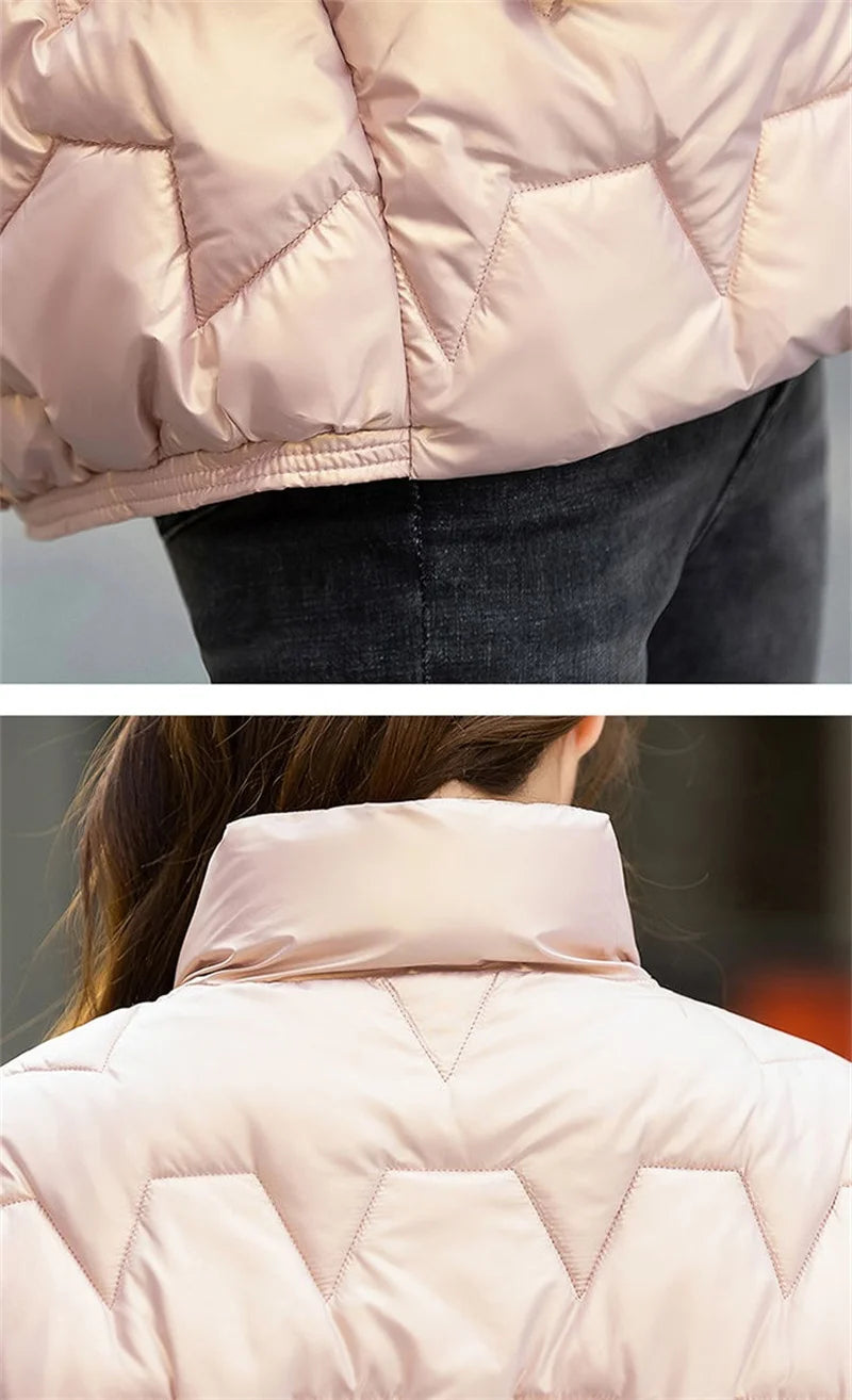 Winter Clothes Women Parkas Jacket 2023 New Women Fashion Solid Thick Short Coats Coats for Women Winter Coat Women