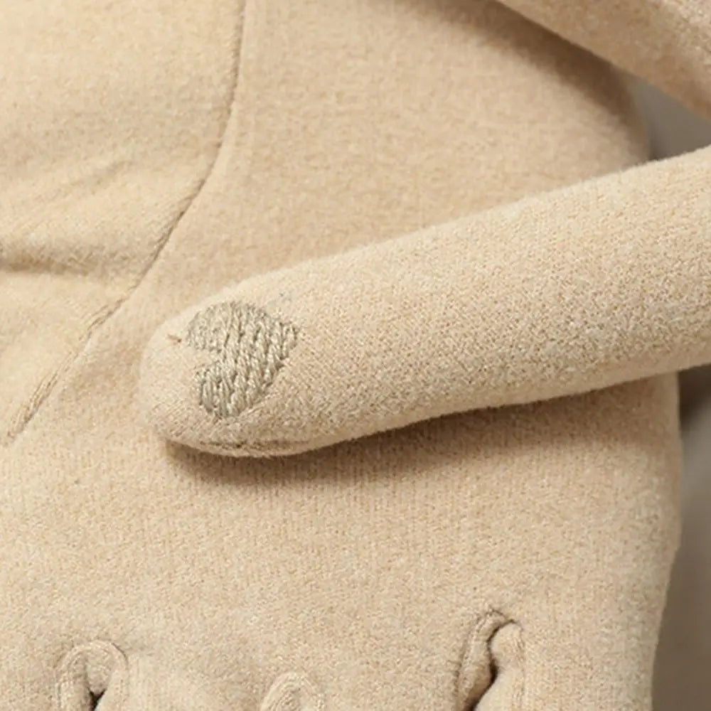 Ladies Winter Accessories Full Finger Cold Protection Women's Gloves Touch Screen Gloves German Fleece Korean Style Mittens