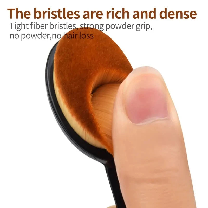 1/2/5 PCS Large Foundation Brush Toothbrush Shape Makeup Make Up Tools Get Fast Even Application of Creams and Powders Cosmnetic
