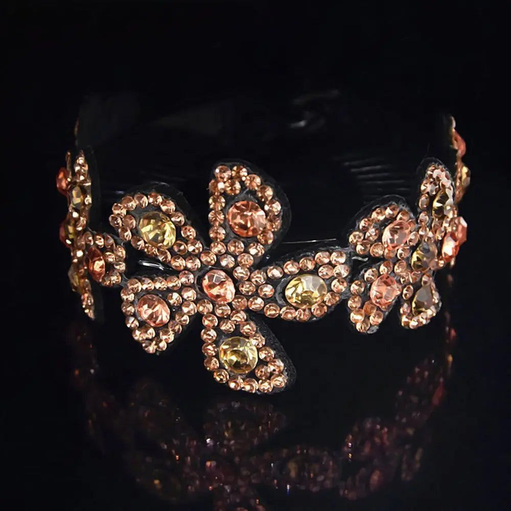 Accessories Rhinestone Floral Hair Accessories Women Twistclip Hairclaw Barrettes Hair Pins Headwear