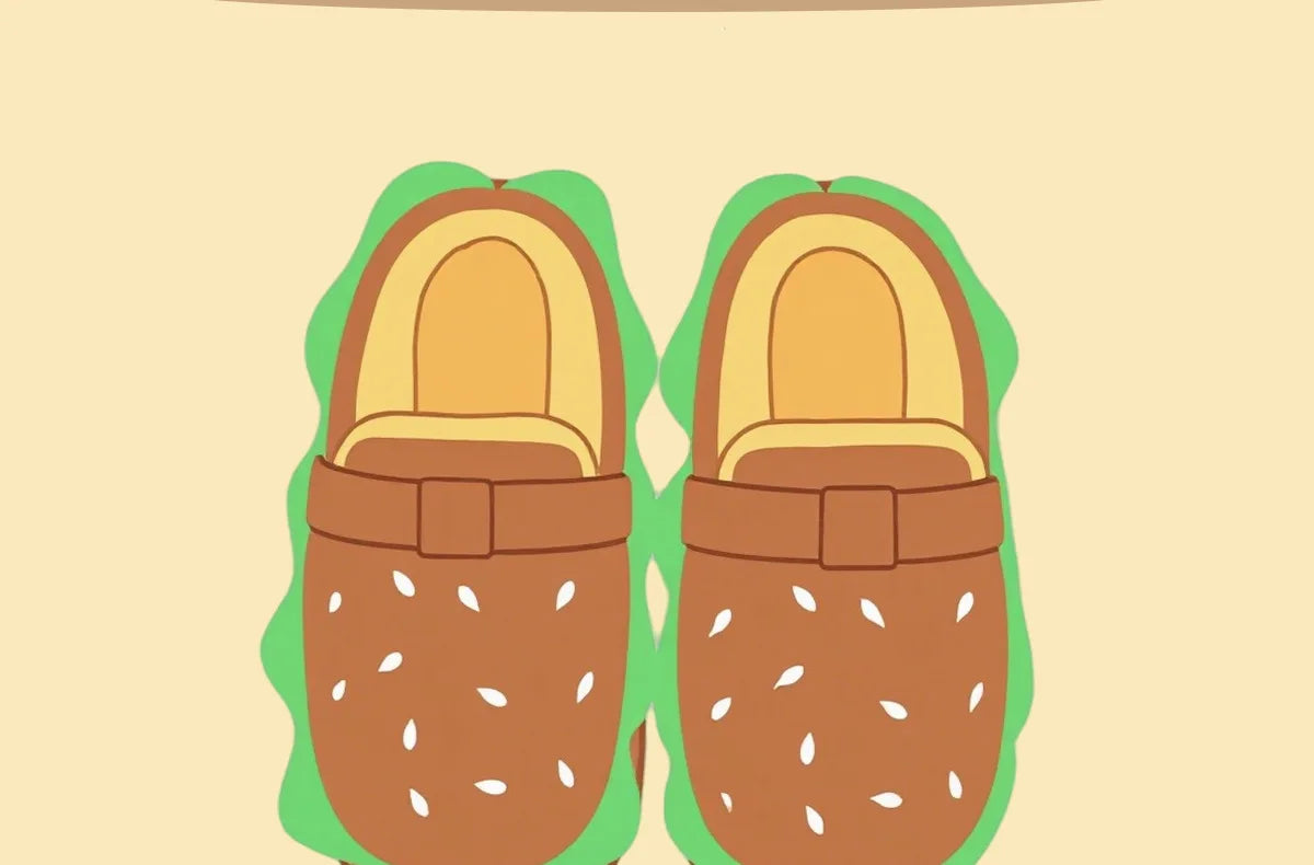 Women's Home Slippers Winter Warm Fuzzy Hamburger Slippers Funny Cute Indoor Rug Flat-Soled Home Shoes Plush Home Slippers