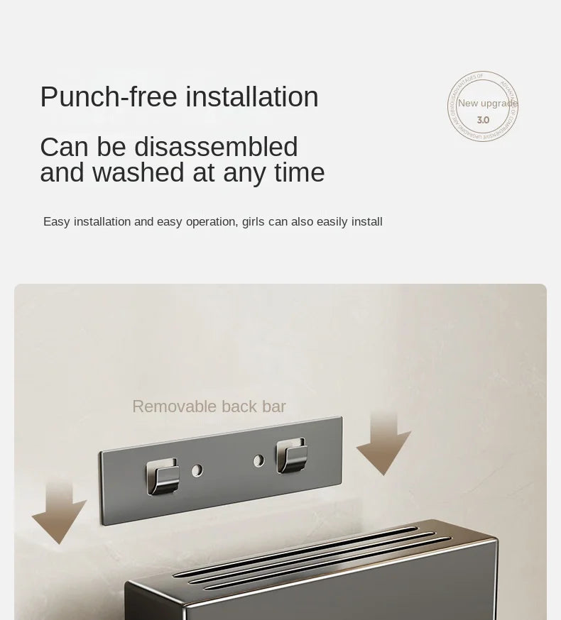 Kitchen knife holder, knife rack, non-perforation, wall-mounted storage box, kitchen organizer  kitchen items