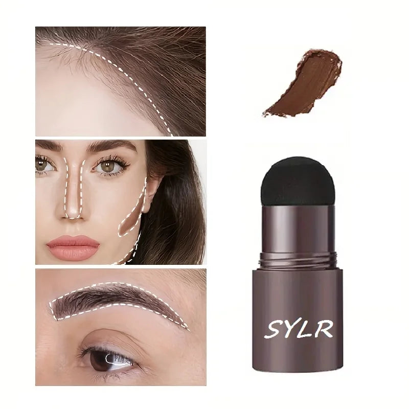 Professional eyebrow seal shaping set pen waterproof makeup pen female lasting perfect eyebrow template and 10 templates and bru