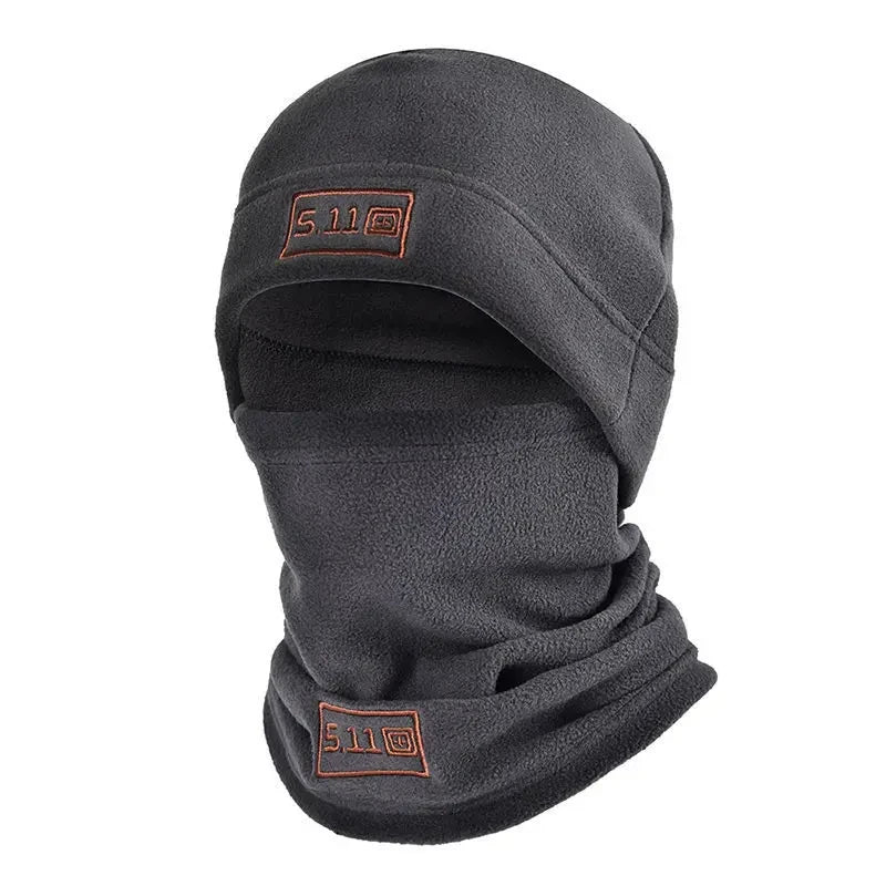 Winter Fleece Hat Scarf Set Thermal Head Cover Tactical Warm Balaclava Bonnet Face Ski Mask Hat Neck Warmer Sport Cycling