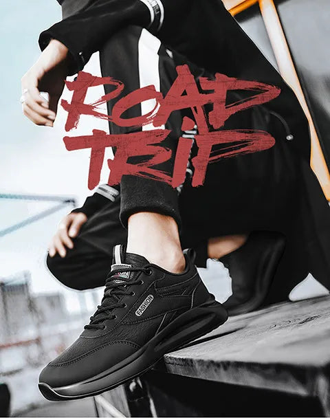 Men's Sneakers 2025 Spring Autumn New Waterproof Non Slip Wear-resistant Work Shoes Outdoor Fashion Lace Up Vintage Casual Shoes