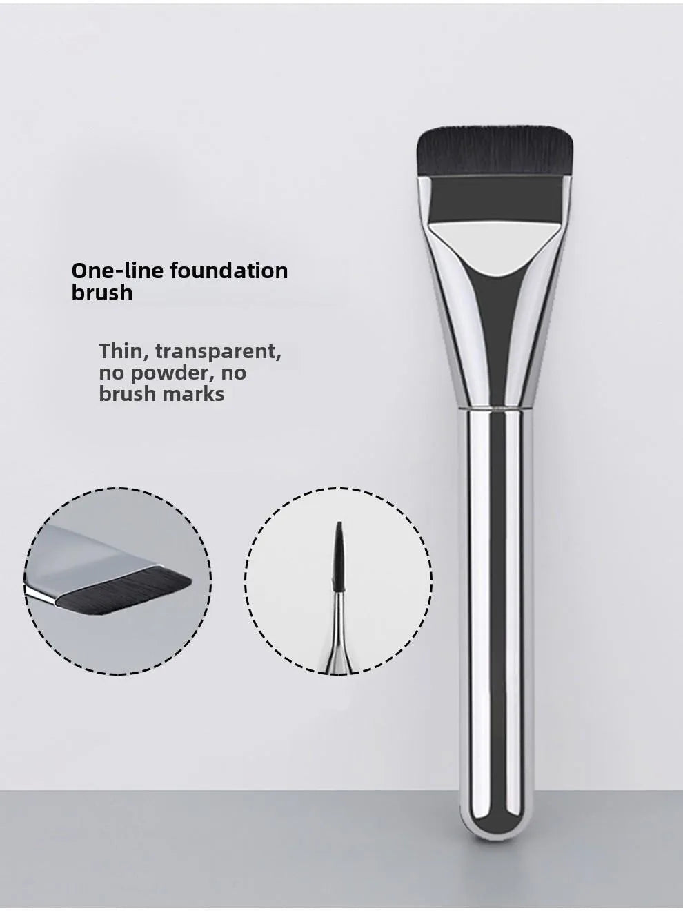 Beauty makeup tools one-word foundation brush do not eat powder flat head base makeup brush makeup brush