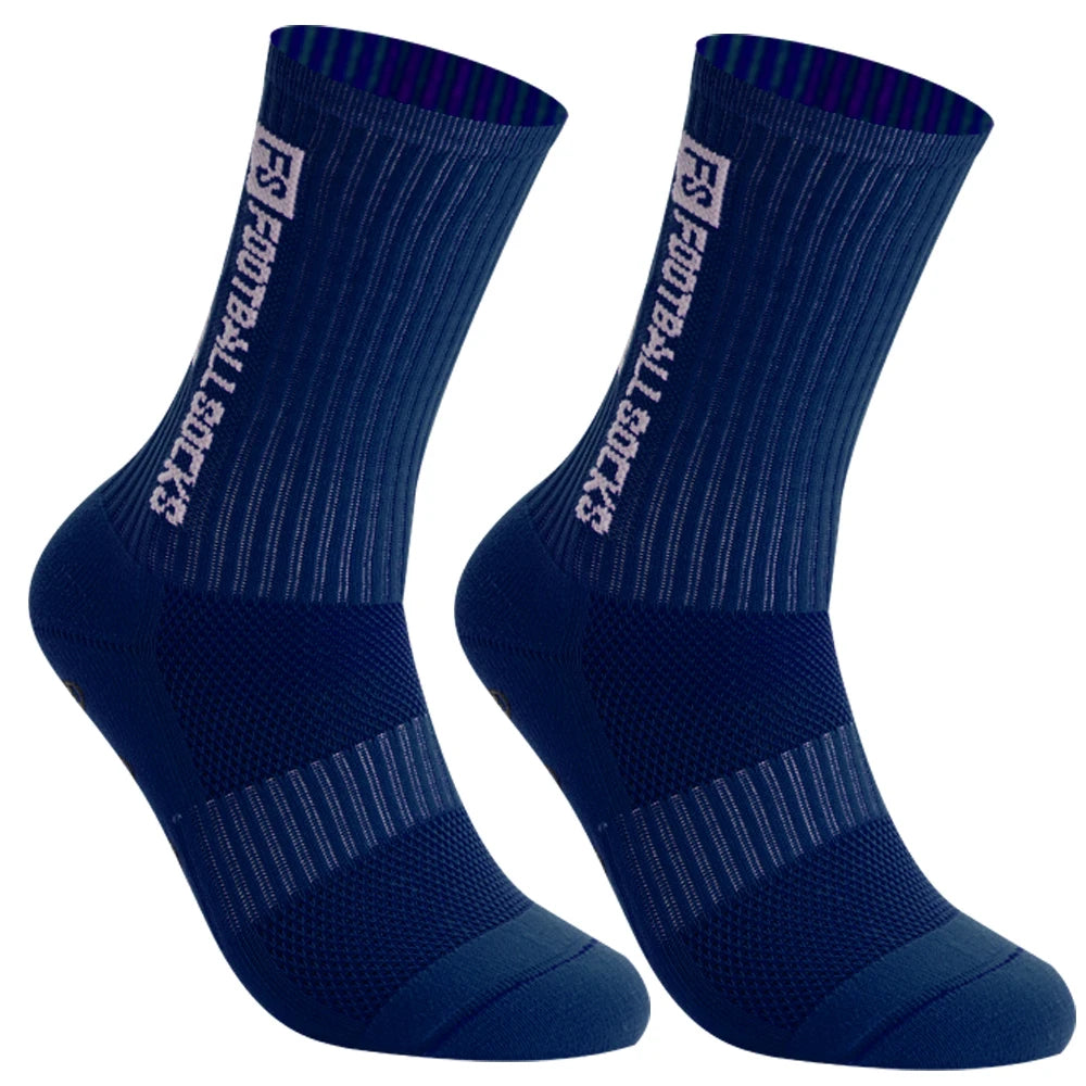 Men Women Sports FS Football Socks Silicone Non-Slip Grip Soccer Socks calcetas antideslizantes de futbol