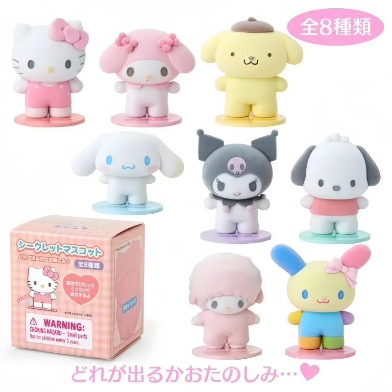 High Quality Blind Box Toy Kitty Kuromi Cinnamoroll Magnetic Suction Doll Ornaments New Products Girl Desktop Toys Gifts