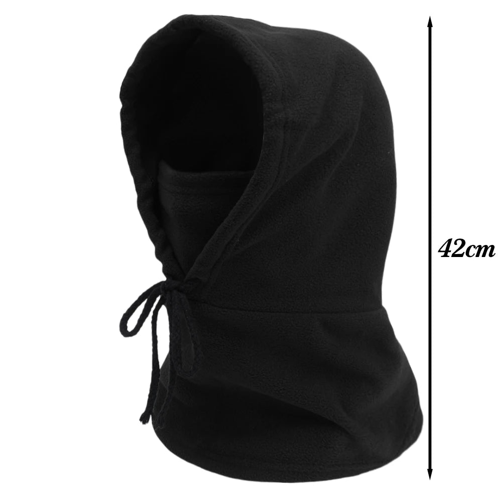 Winter Thermal Fleece Hat Hooded Outdoor Windproof Cold Warm Skiing Sport Men Women Neck Warmer Cycling Face Mask Masked Caps