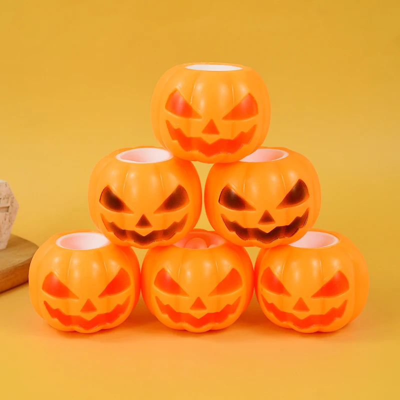 Halloween Pumpkin Relieves Stress Balls Squishy Skull Skeleton Squeeze Horror Toy Fidget Toys Halloween Party Kids Favor Gifts