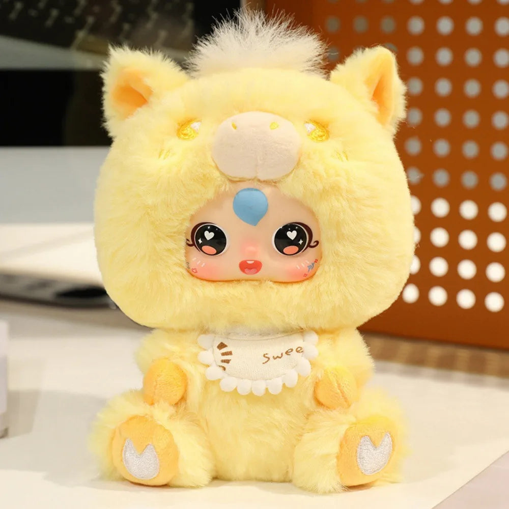 Kid's Accompany Dolls Pony Vinyl Pony Vinyl Plush Doll Soft Animal Vinyl Face Plush Toy Cute Pet Stuffed Plush Toys Boys Girls