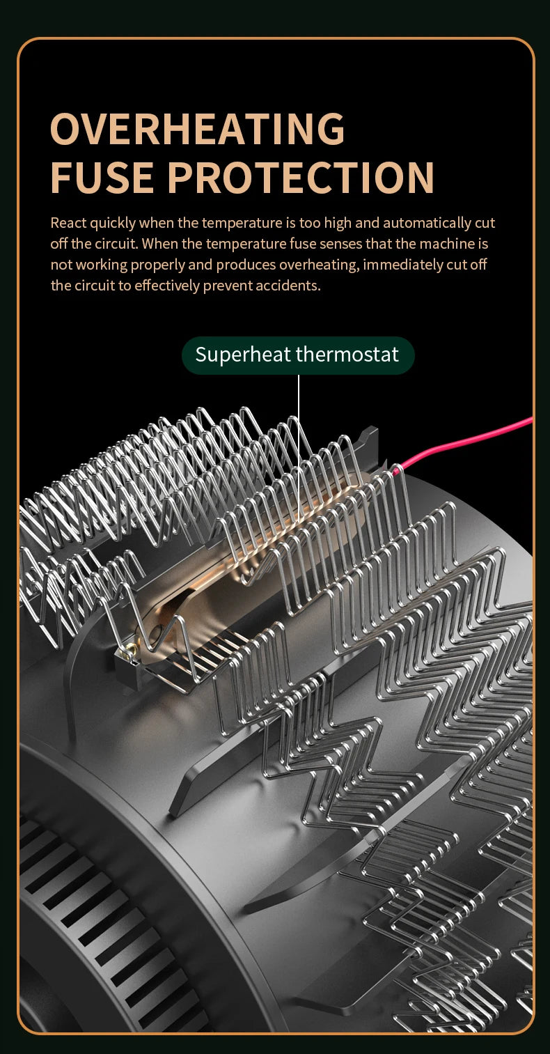 Mini Electric Heater Portable Desktop Low Consumption Warm Heating Fans for Home Office Hand Foot Warmer Heater for Winter 500W