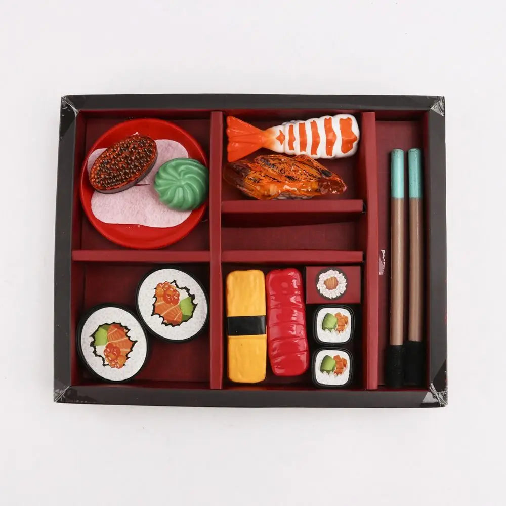 Kitchenware Kitchen Model Dollhouse Accessories Children Kitchen Food Toys Cutlery Toys Mini Sushi Set Pretend Kitchen Toys