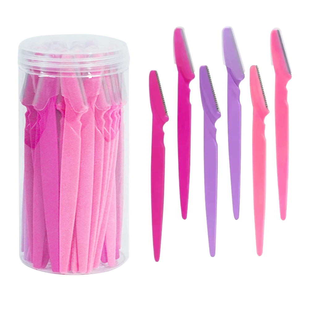 30 Pcs Eyebrow Razor For Women, Multipurpose Exfoliating Dermaplaning Tools And Facial Razor With Precision Cover,Safety Beauty