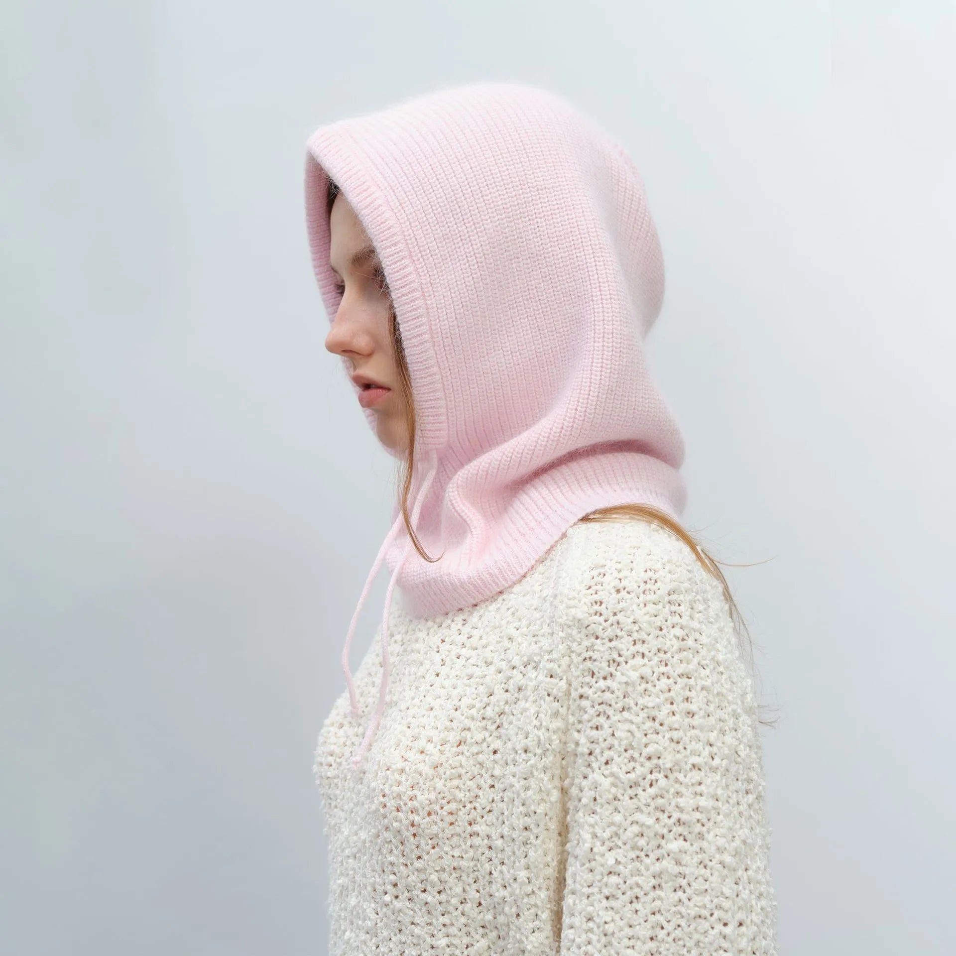 Winter Hats for Women Girls Warm Hooded Scarf Beanie for Female Youth Balaclava Kniting Skull Cap Ear Flap