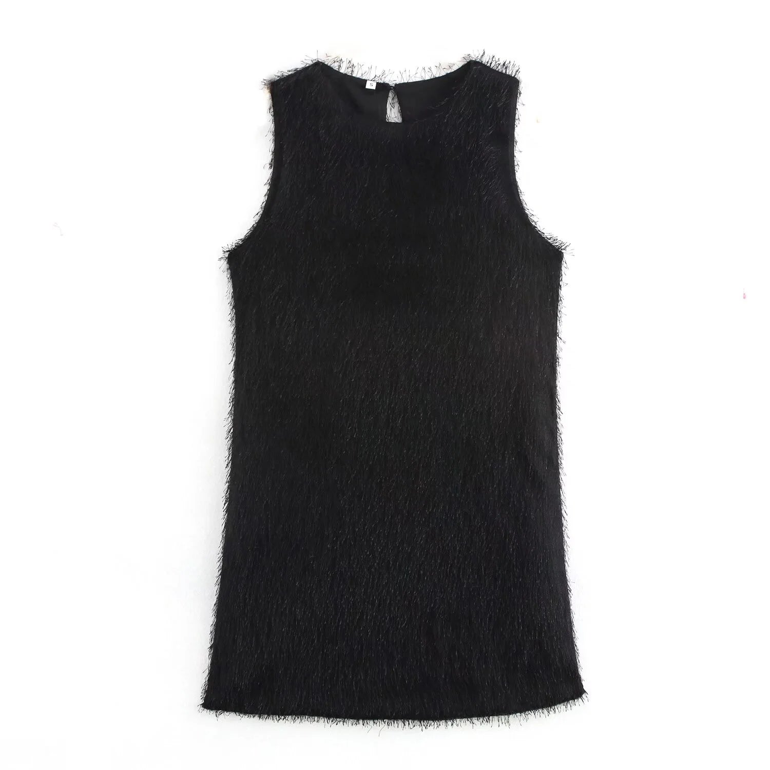 Women's Clothing 2025 Winter European And American Style French Fashion Temperament Tassel Decoration Sleeveless Dress