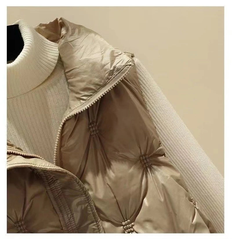 Winter Sleeveless Jacket Female Down Vest 2024 New Duck Down Puffer Waistcoat Ultra Light Winderproof Outwear Women Gilet