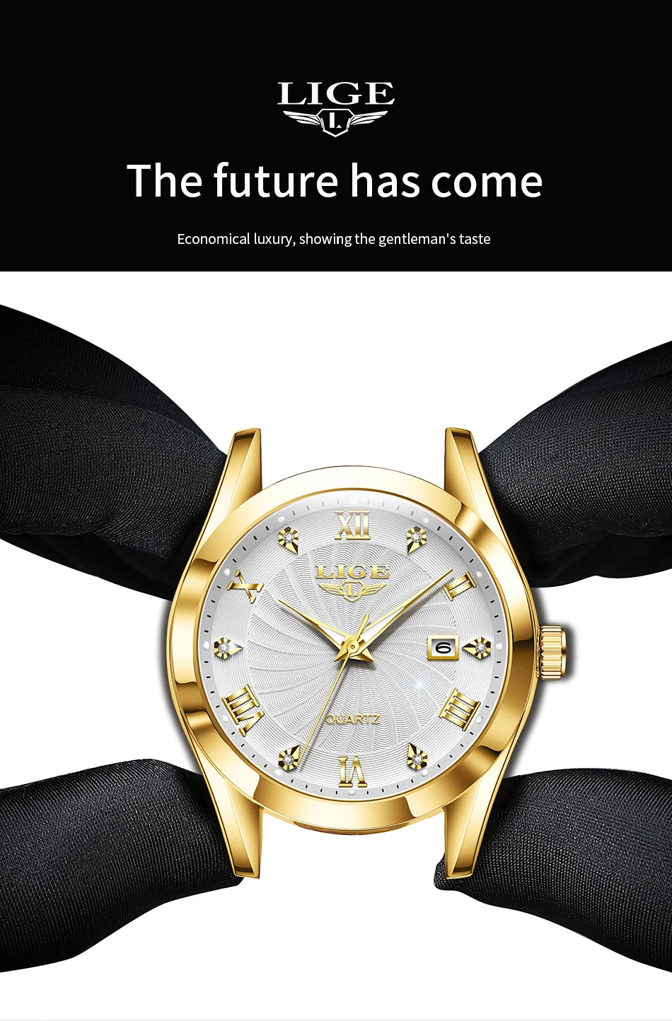 2025 New Women's Watch LIGE Fashion Elegant Bracelet Ladies Watch Outdoor Sports Waterproof Quartz Watches for Women Reloj Mujer