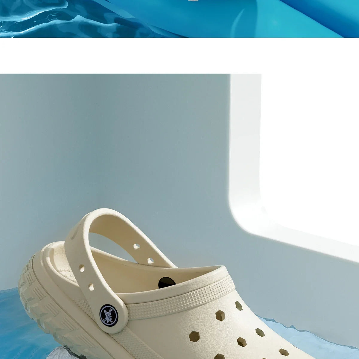 Women and Men's Hole Shoes Summer Non-Slip Outdoor Sandals Closed Toe Shit Feeling Beach Slippers Thick Bottom Soft Bottom