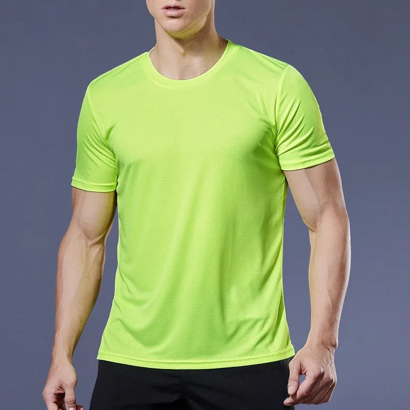 Running Shirts Soccer Shirts Men's Jersey Sportswear Mens Jogging T-Shirts Quick Dry Compression Sport T-Shirt Fitness Gym