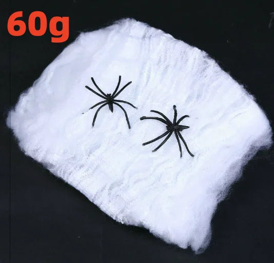 Halloween Ghost Festival Spider Web Simulated Spider Web for Decorating Secret Rooms in Haunted Houses KTV Shopping Malls Horror