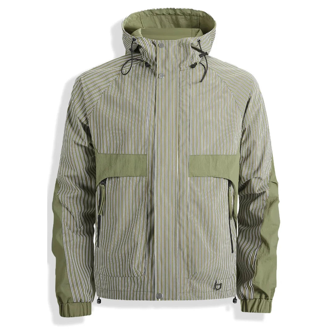 Mens Cross Border Jacket 2025 Spring Autumn American Style Hooded Cargo Jacket  Teenager Casual Versatile Outdoor Sports Outerwe