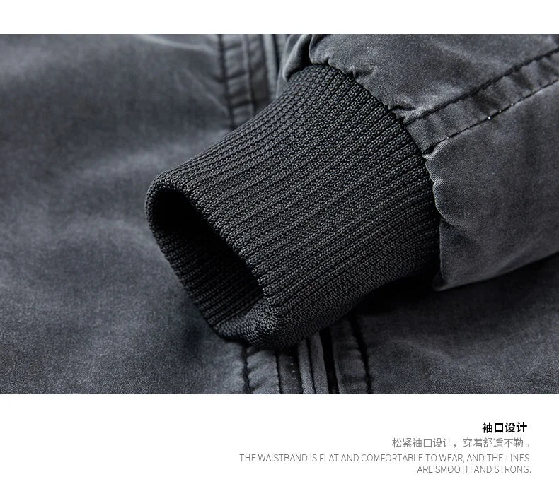 Men Denim Jacket Retro Fashion Cotton Slim Fit Vertical Collar Motorcycle Jackets Autumn 2025 Man Jeans Coats Plus Size Clothes