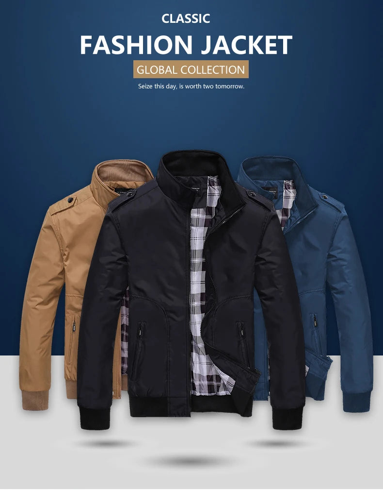 Bomber Jacket Men Rainproof Windproof Waterproof Jackets Men's Outwear Spring Male Military Coats Classic Fashion Brand Coats