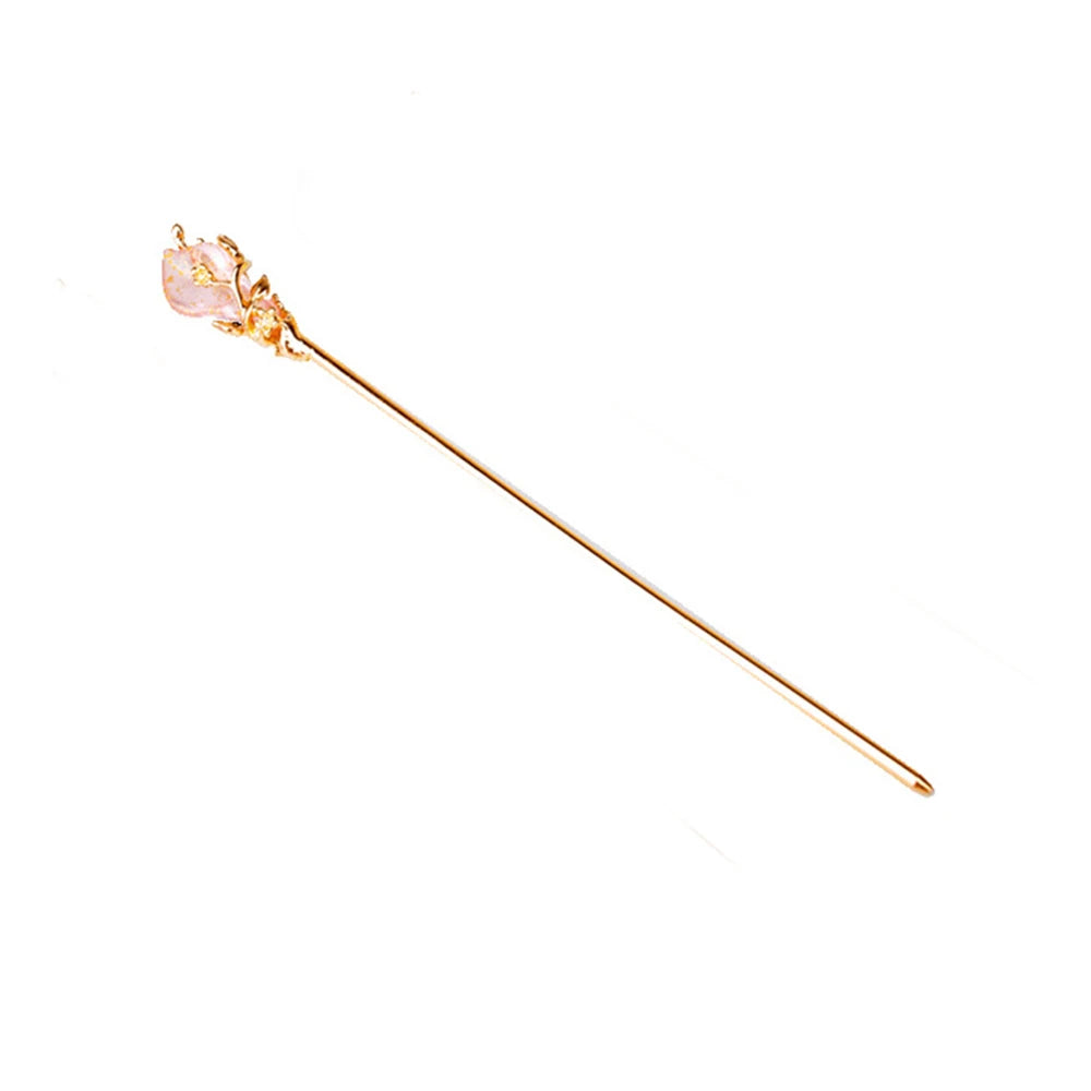 Female Women Hanfu Accessories Rhinestone Chinese Style Metal Hair Accessories Hair Chopsticks Hair Stick Metal Hairpin
