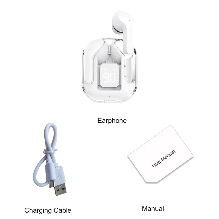 Air31 Tws Earpuds Wireless Bluetooth 5.0 Sport Gaming Headsets Noise Reduction Earbuds Mic Headphones with LED Display Earphones