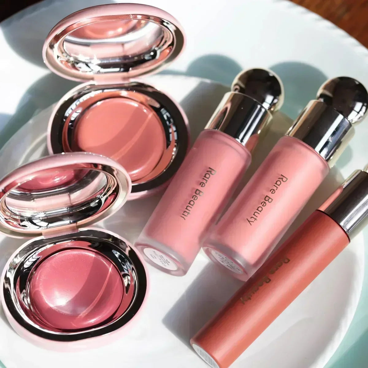 Rare Beauty Liquid Blush Lip Gloss Luminizer Blusher Long Lasting Moisturizing Nutrient Light Repair Lipstick Nature Face Makeup