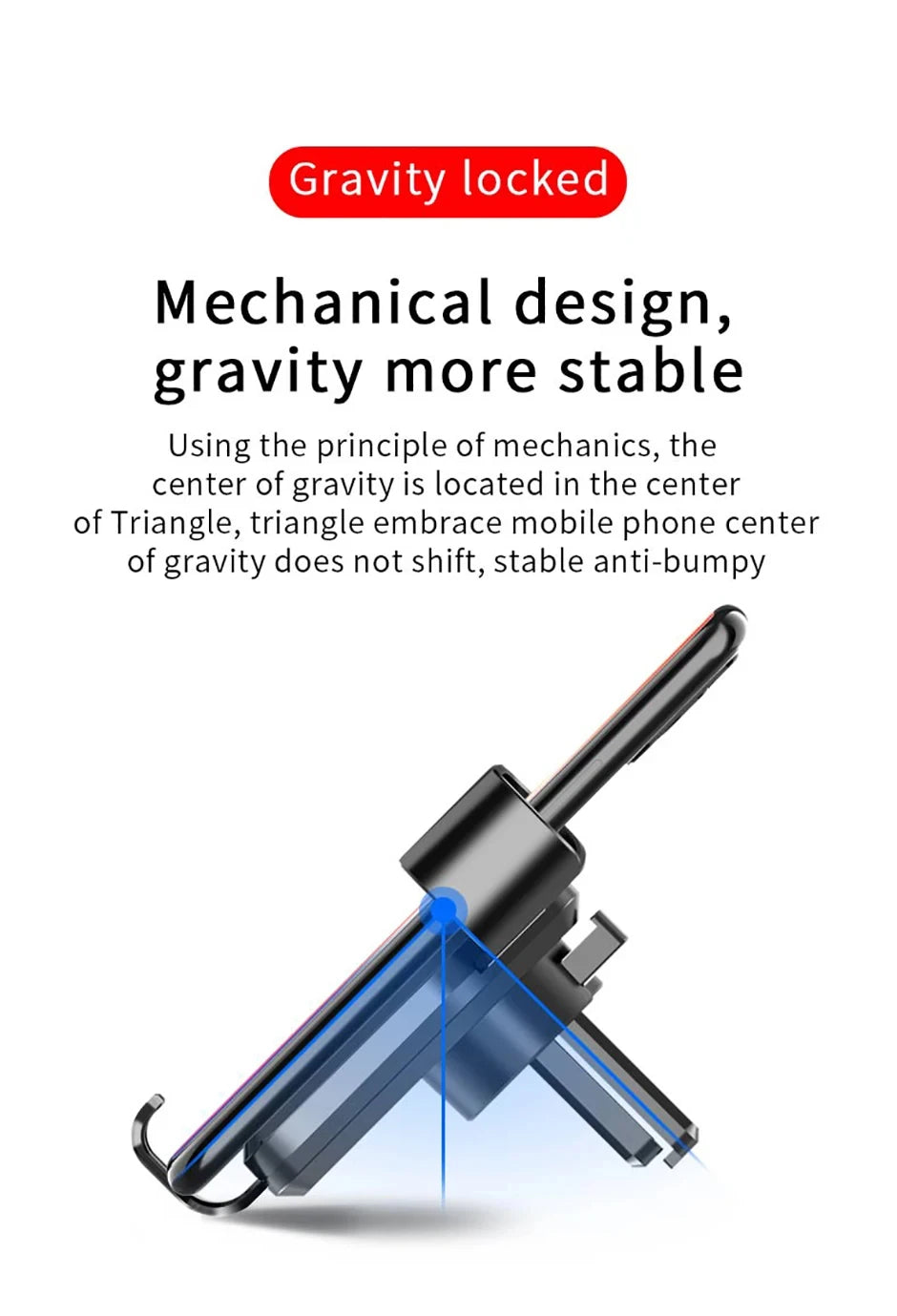 Car Mobile Phone Bracket Automatic Multifunctional Car Air Outlet Gravity Navigation Bracket Universal Mobile Phone Bracket