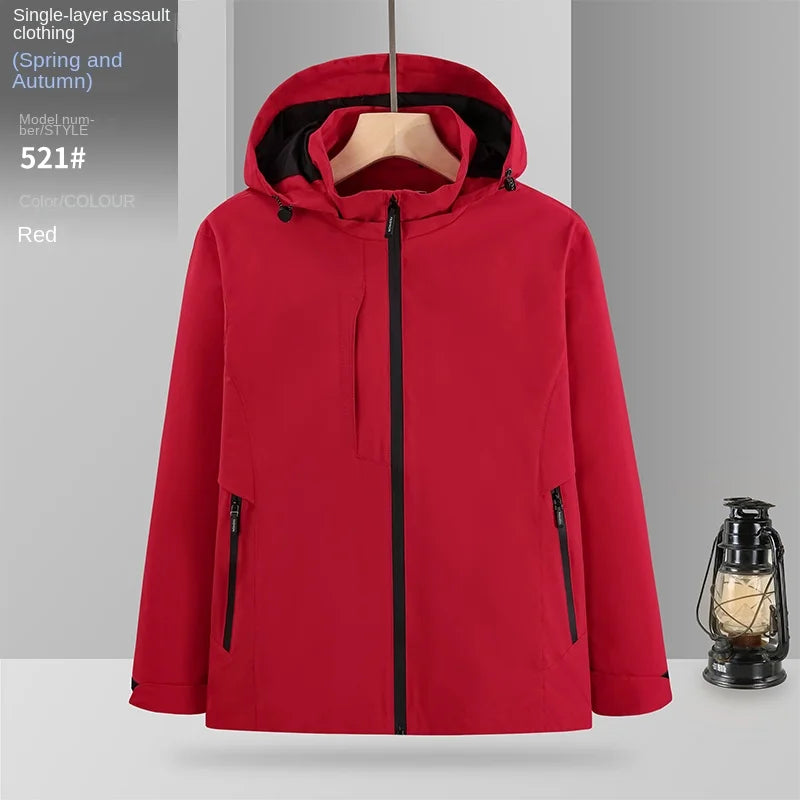 Man Jackets Mens Coats Man Trench Coat Autumn 2025 New Windproof Waterproof Hooded Outdoor Coat For Men And Women Couple