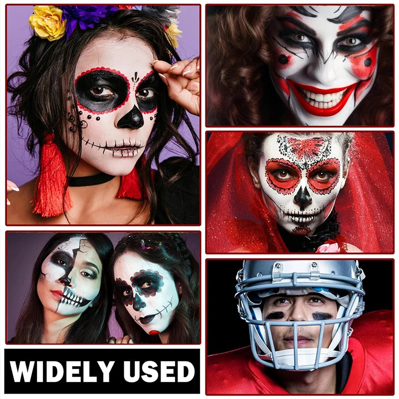 Halloween Foundation Cream Cosplay White Concealer Make-Up Body Paint Stick Party Long-lasting Non-Toxic Oil Based Face Makeup