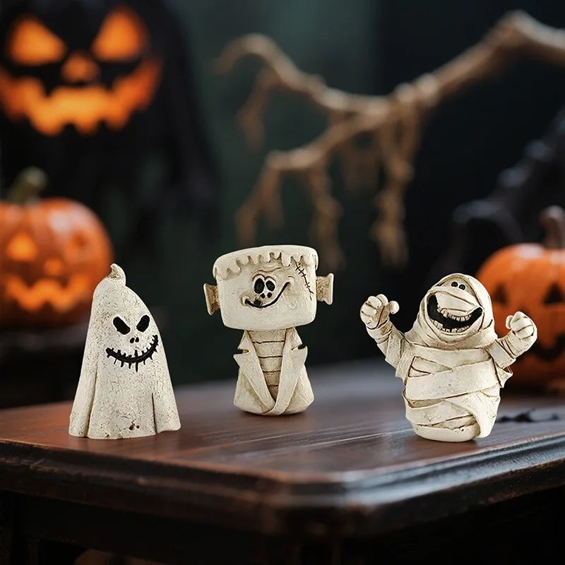 Halloween Table Ornaments Pumpkin Head Mummy Cross Ghost Festival Party DIY Tide Play Decor Happy Halloween Day 2025