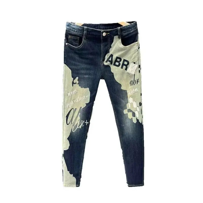 Jeans Men Korean New 2025 Slim Casual Pencil Pants Spring Autumn Fashion Skinny Long Designer Kpop Male Men's Jeans Trousers