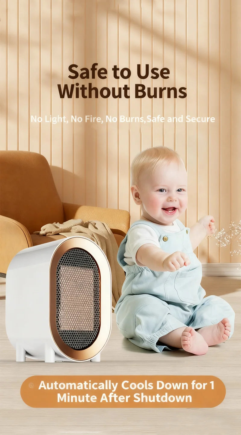 Portable Electric Heater Desktop Hand Warmer Space Warm Air Blower Mini Fan Heater For Dormitory Home Heaters Winter Heating Fan