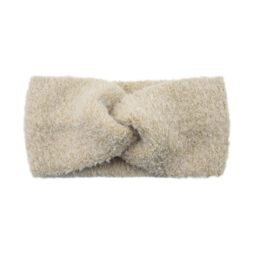 Winter Woolen Headbands Soft Elastic Ear Warmer Cross Headwrap Turban Wide Brim Headwear for Women Girl Fashion Hair Accessories