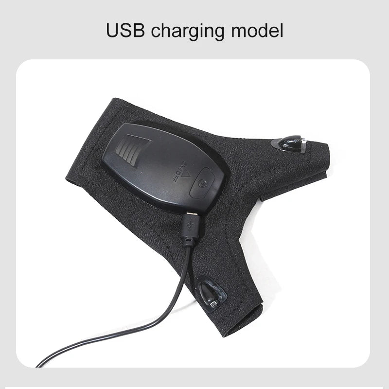 Rechargeable Led Flashlight Glove Gift for Dad Boyfriend Husband Lights Car Guy Cool Gadgets Tools for Fishing Camping Repair