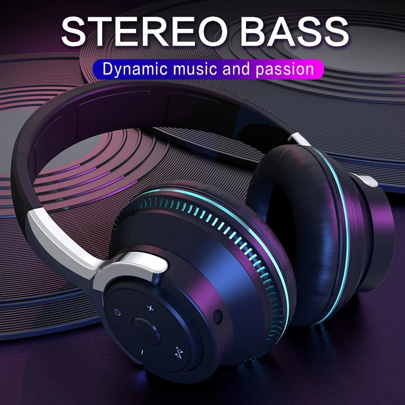 Bluetooth Headphone Wireless Earphone H2 Max Headsets Foldable Shock Bass Stereo Earbuds Support TF FM For Xiaomi iPhone Airpids