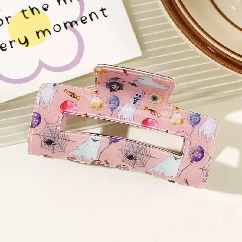 Halloween Theme - With Ghost/Pumpkin/Bat Patterns, Perfect For Holiday Party Costumes, Fashion Accessories For Women And Girls