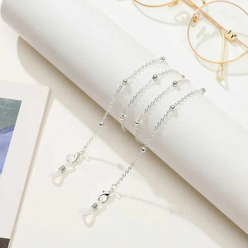 Fashion Glasses Beaded Glasses Chain For Women Summer Daisy Flower Beads Hangs Mask Strap Handmade Necklace Sunglasses Lanyard