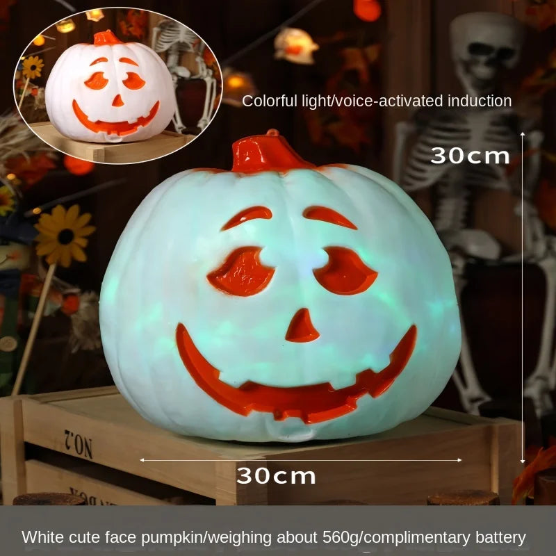 Halloween Pumpkin Lantern  Haunted House Decoration - Pumpkin Themed Luminous Decoration Props, Festive Party Atmosphere Lights