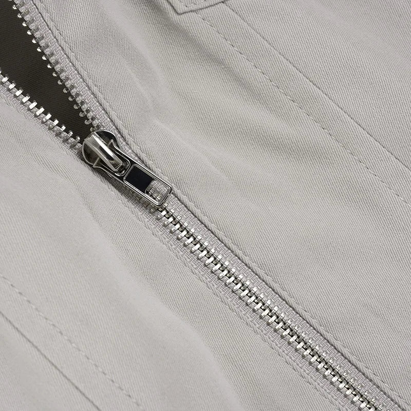 Women Jacket Pocketd Long Sleeve dCasual Zipper Coats Slim Fit Turn Down Collar Solid Outwear Elegant Lady Autumn