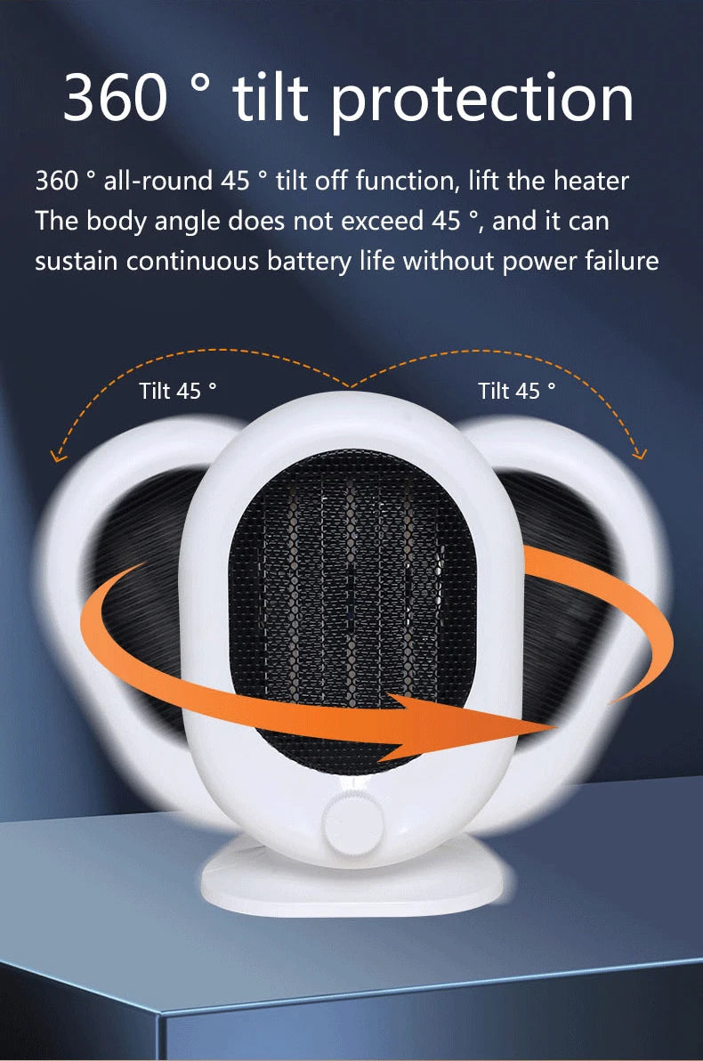 Desktop heater small household portable heater dual-purpose quick heating electric for both cooling and heating