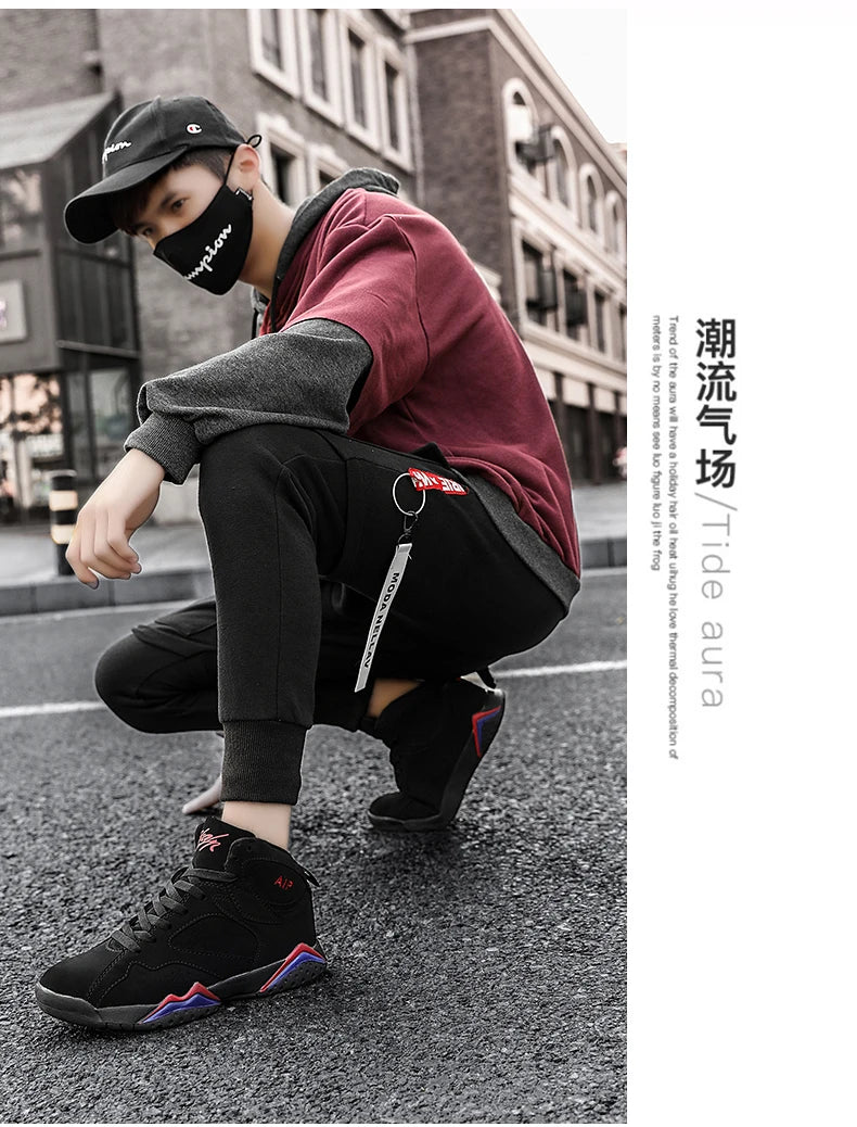 Men Basketball Shoes Fashion Non-slip Mens Casual Sneakers Man Sports High Quality Outdoor Jogging Shoes Boys Athletic Wear Traf
