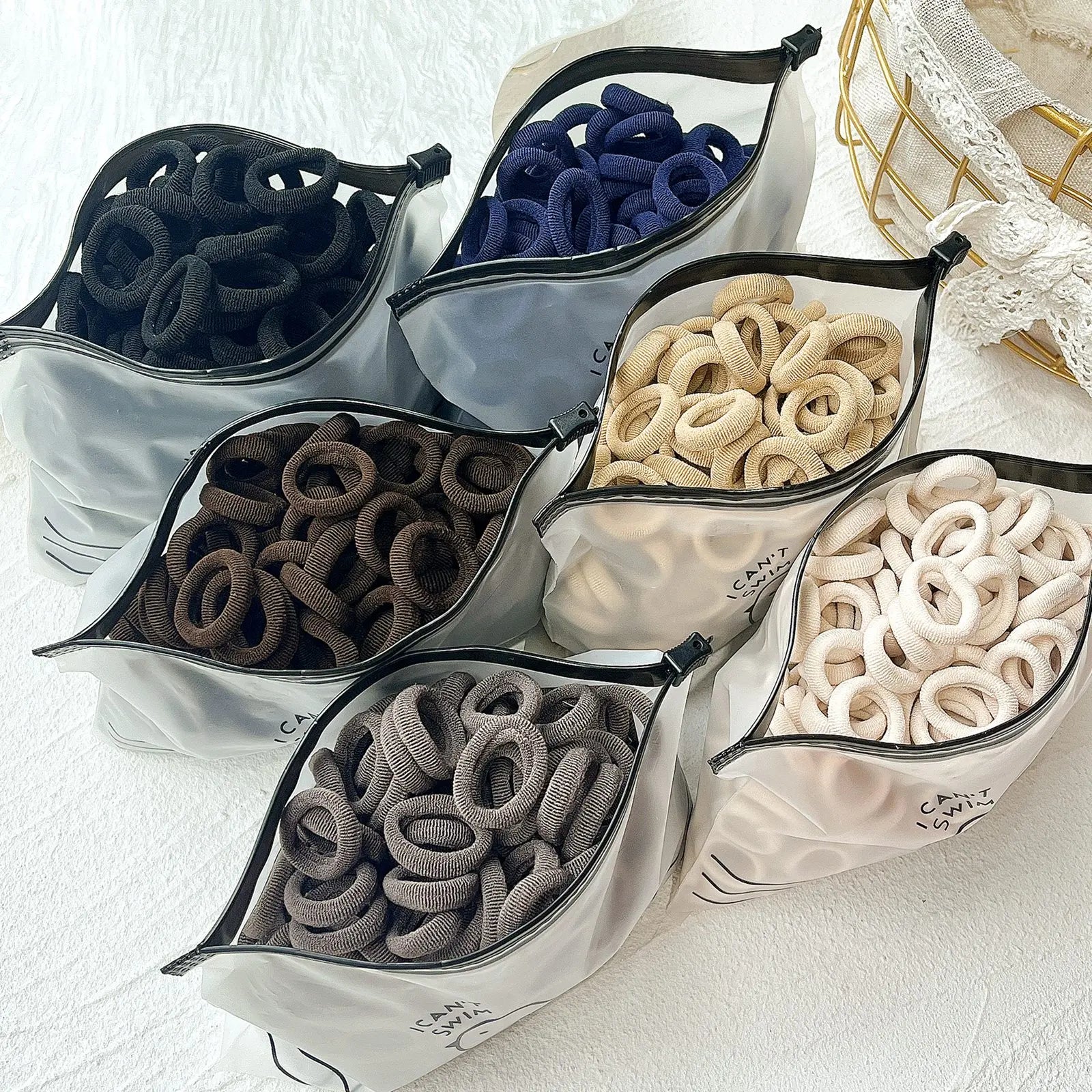 20/50pcs Kids Elastic Hair Bands Girls Sweets Scrunchie Rubber Band for Children Hair Ties Clips Headband Baby Hair Accessories