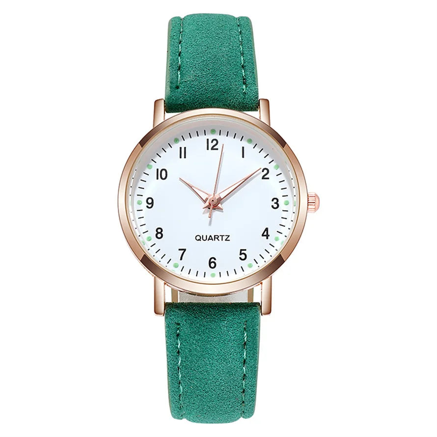 Women Watches  Luminous Leather Bracelet Simple Watch Elegant Fashion Quartz Watch Ladies Wristwatches  Montre Femme Reloj Mujer