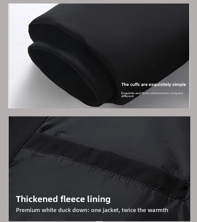 Canada Fashion Winter Jackets for Man Down Parka Coat Man White Goose Down Jacket Hooded Warm Thick Long Puffer Jacket HXY252